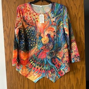 Colorful summer top new tags